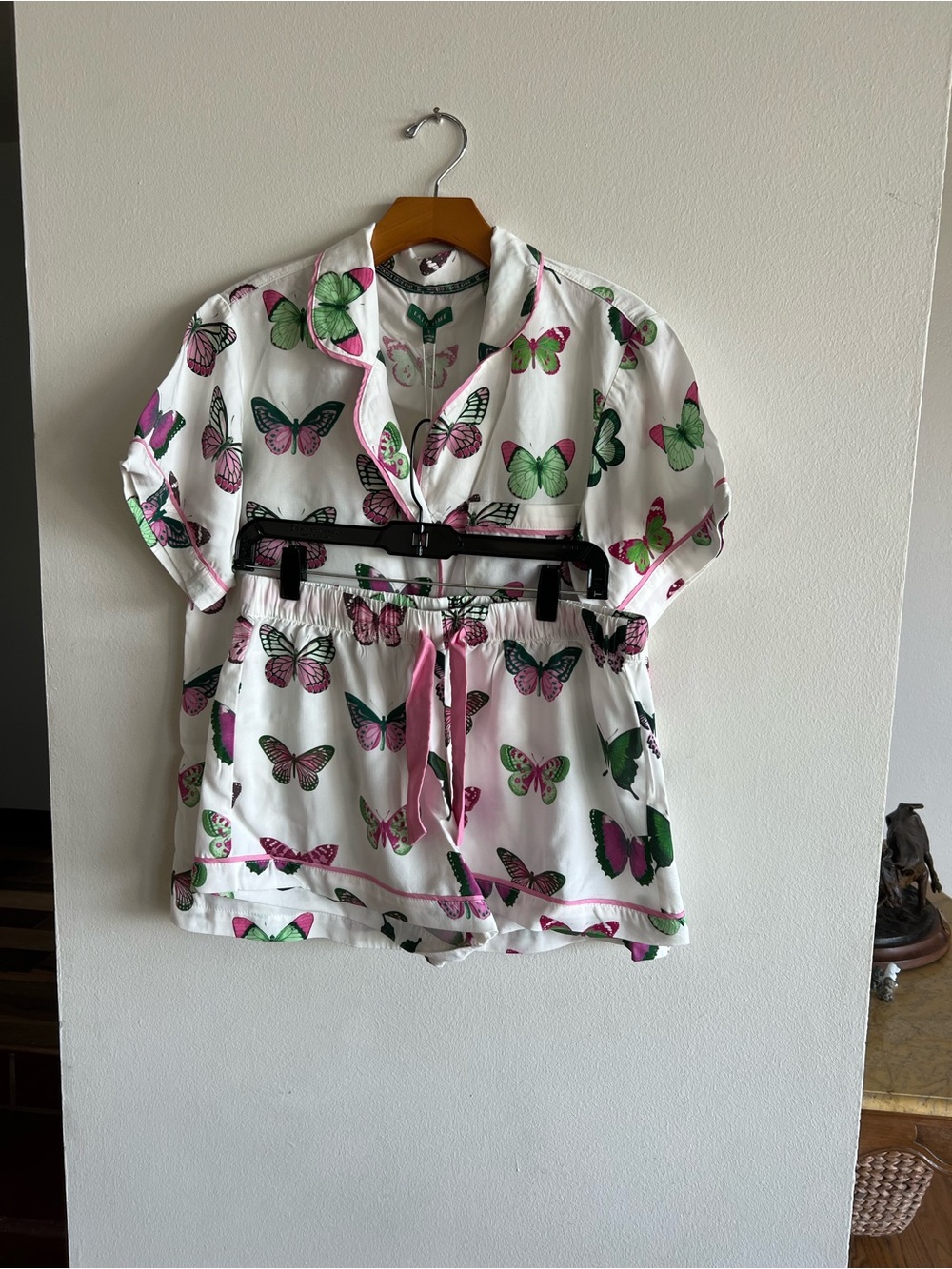 Katie Kime butterflies pajama shorts set-S- NWOT